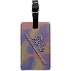 Flute Musical Instrument Music Woodwind Leather Luggage ID Tag Suitcase   556583836